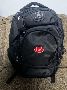 OGIO Black Men's Backpack with Red Logo Accent